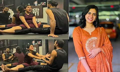 வைரலாகும் நடிகை பெமினா ஜார்ஜின் உடற்பயிற்சி வீடியோ