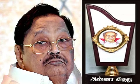 அமைச்சர் துரைமுருகனுக்கு அண்ணா விருது