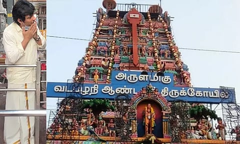 வடபழனி முருகன் கோவிலில் நடிகர் ஜீவா சாமி தரிசனம்