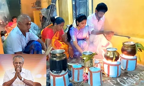 தமிழ் மக்களுக்கு கனிவான பொங்கல் திருநாள் நல்வாழ்த்துகள்; கேரள முதல்-மந்திரி தமிழில் பொங்கல் வாழ்த்து