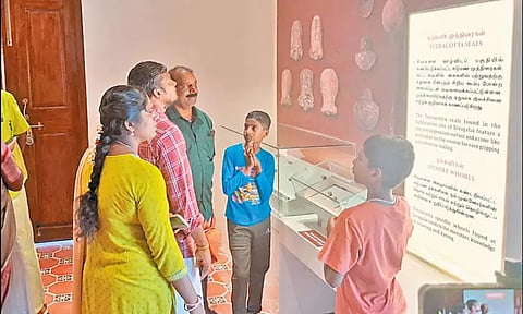 பொங்கல் பண்டிகையையொட்டி பொருநை அருங்காட்சியகத்தில் அலைமோதிய மக்கள் கூட்டம்