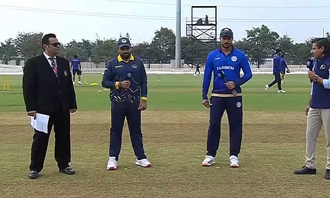 விஜய் ஹசாரே கோப்பை : பஞ்சாப் அணிக்கு எதிராக சவுராஷ்டிரா பந்துவீச்சு தேர்வு