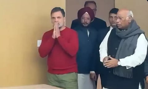 தமிழ்நாடு காங்கிரஸ் நிர்வாகிகளுடன் ராகுல் காந்தி, மல்லிகார்ஜுனா கார்கே ஆலோசனை