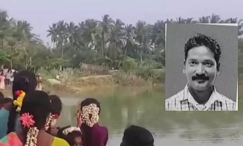 தஞ்சை: பொங்கல் நீச்சல் போட்டியில் குழந்தைகள் கண்முன்னே தந்தை உயிரிழப்பு