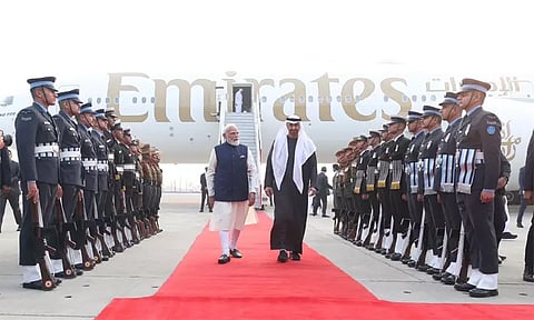 ஐக்கிய அரபு அமீரக அதிபர் இந்தியா வருகை