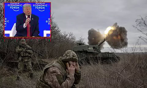 போரை முடிவுக்கு கொண்டு வர ரஷியா-உக்ரைன் விருப்பம்: டாவோஸ் மாநாட்டில் டிரம்ப் பேச்சு
