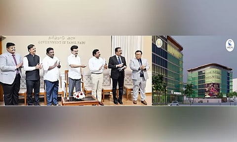 மந்தைவெளியில் ஒருங்கிணைந்த பன்முக போக்குவரத்து, வணிக வளாக கட்டுமான பணி: மு.க.ஸ்டாலின் அடிக்கல் நாட்டினார்