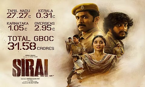 “சிறை” படத்தின் அதிகாரப்பூர்வ வசூல் அறிவிப்பு