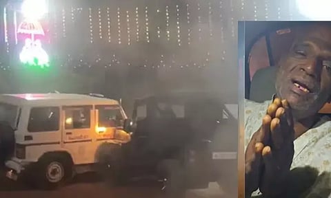 கேரளாவில் போலீஸ் வாகனம் மீது ஜீப் கொண்டு மோதிய நபர் தென்காசியில் கைது