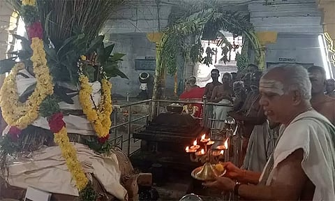 செங்கோட்டை சிவன் கோவிலில் தைப்பூச திருவிழா கொடியேற்றம்