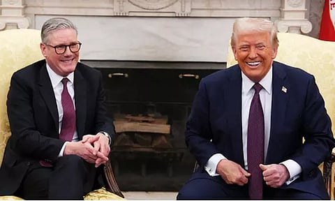 நேட்டோ குறித்து சர்ச்சை பேச்சு: டிரம்ப் மன்னிப்பு கேட்க இங்கிலாந்து பிரதமர் வலியுறுத்தல்