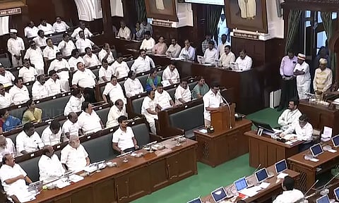 சட்டசபையில் மு.க.ஸ்டாலின் பதிலுரை: அ.தி.மு.க. புறக்கணிப்பு