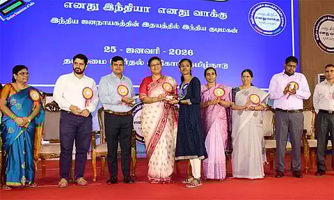 சென்னையில் தேசிய வாக்காளர் தின விழா - தலைமை தேர்தல் ஆணையர் பங்கேற்பு