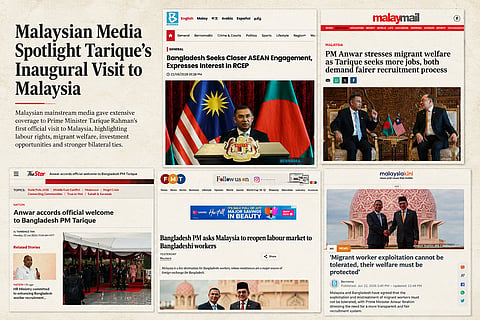 Malaysian media hail Tarique visit, focus on migrant protection and economic ties