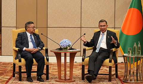 Datuk Sazali Hamzah, CEO of Petronas Group, Malaysia's state-owned oil and gas company, paid a courtesy call on Prime Minister Tarique Rahman
