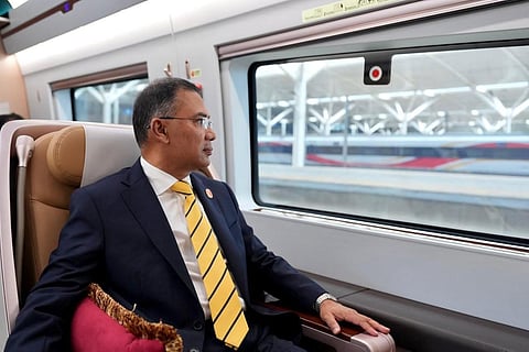 PM Tarique Rahman left for Beijing by a high-speed bullet train from Dalian North Railway Station at about 1:56 pm (local time).