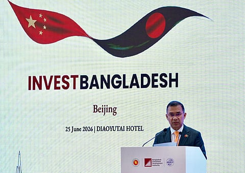 Tarique Rahman was speaking as the chief guest at the Bangladesh Investment Forum at Beijing's Diaoyutai Hotel