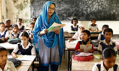 Representational image of a government school classroom