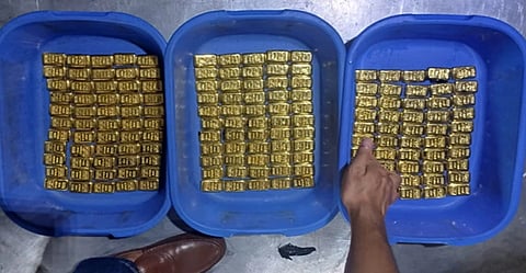 The gold consignment was recovered from Biman flight BG-148 on Thursday