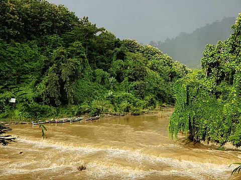 Sangu River at Bandarban was flowing 96 centimetres above the danger level as of 9am on Wednesday.