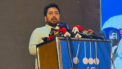 Nahid Islam speaks during the event on Friday.