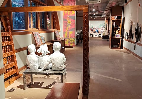 Part of the museum's section that depicts the resistance.