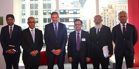 Officials meet at the United Nations Headquarters