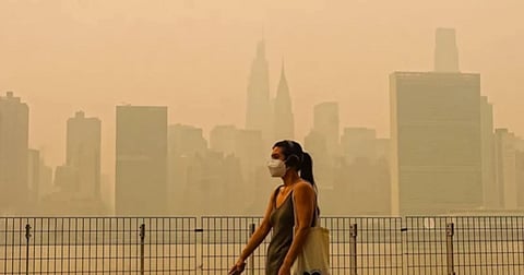 Massive wildfires continued to burn across parts of Canada, sending thick smoke into several US states and worsening air quality from the Midwest to the East Coast