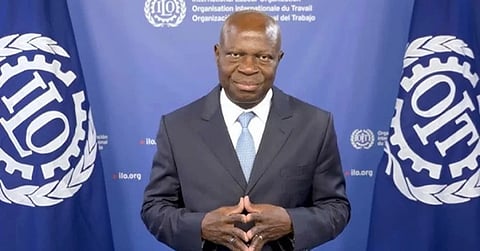 ILO Director-General Gilbert F Houngbo