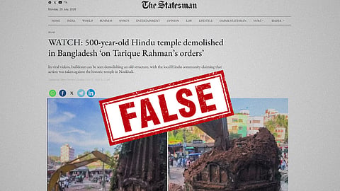 '500-year-old Hindu temple demolished on Tarique Rahman's orders'? What really happened in Noakhali
