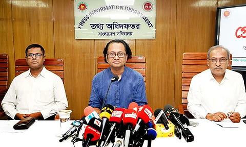 Prime Minister's Information and Broadcasting Adviser Dr Zahed Ur Rahman spoke at the weekly press briefing at the Secretariat on July 21, 2026.