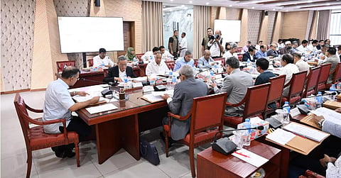 Prime Minister Tarique Rahman chairs an ECNEC meeting at the Secretariat in Dhaka on Wednesday.
