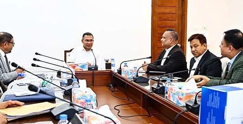 During a meeting on the Health Ministry at the Prime Minister's Office at the Secretariat