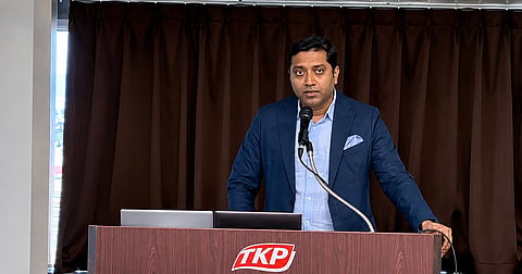 State Minister for Primary and Mass Education Bobby Hajjaj addresses the Bangladesh Investment Promotion Seminar in Osaka, Japan, on Tuesday.