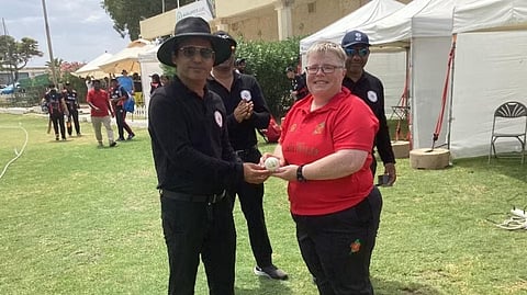 Joanne Hicks became the oldest cricketer to claim a five-wicket haul in international cricket.