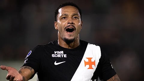 Brazilian footballer David Correa, one of the players targeted in coordinated police raids linked to a major drug and arms trafficking investigation.