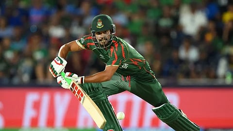 Najmul Hossain Shanto during the 2024 T20 World Cup.