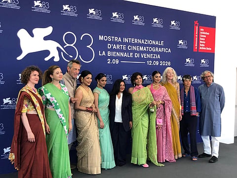 The Difficult Bride cast and crew at the 83rd Venice International Film Festival