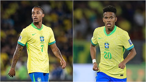Brazil's Joao Pedro and Estevao.