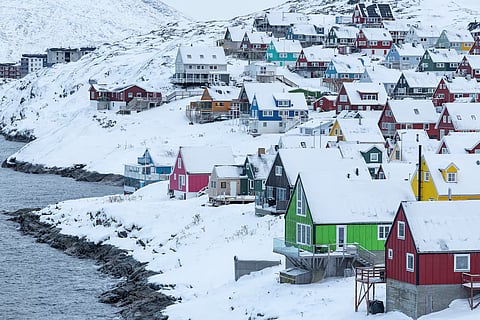 A view of Nuuk, Greenland, January 13, 2026.