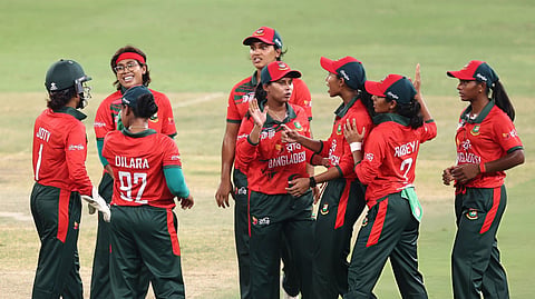 Members of the Bangladesh women's cricket team during their recent Asia Cup campaign.