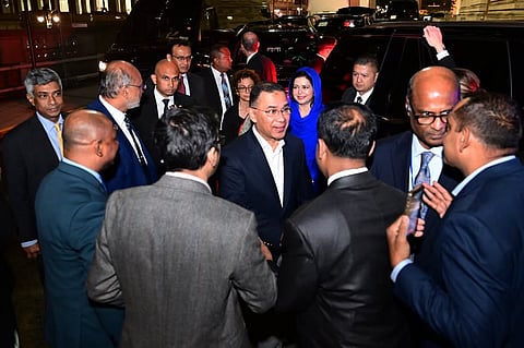 A Turkish Airlines flight carrying the Prime Minister, his wife Dr Zubaida Rahman and members of his entourage landed at John F Kennedy (JFK) International Airport after a stopover in Istanbul