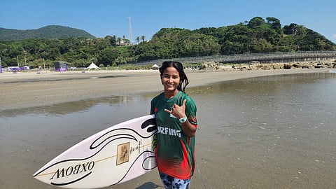 Bangladesh surfer Fatema Akter.