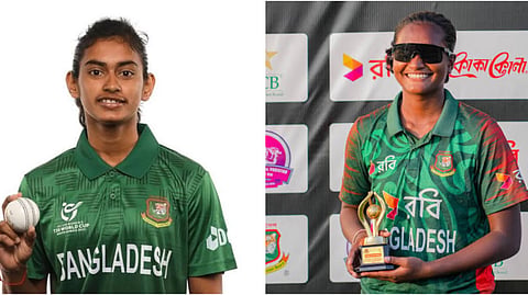 Pacers Disha Biswas (L), Habiba Islam.