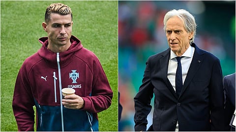 Cristiano Ronaldo and Jorge Jesus.
