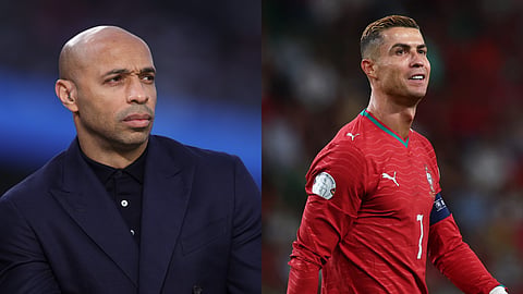 Thierry Henry and Cristiano Ronaldo.