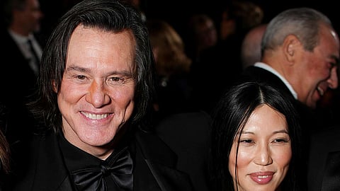 Actor Jim Carrey, 64, and his longtime partner Min Ah.