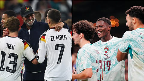 Klopp's Germany secured their first win under the new coach, while Portugal beat Denmark 4-2 in their first game since Cristiano Ronaldo's departure from the squad.