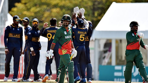 Bangladesh's batting collapsed in alarming fashion, with the top three all dismissed for ducks as the chase unravelled before it had even begun.