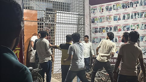 JCD leaders and activists attack journalists in RU on October 4, 2026.